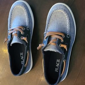 Children place Denim boat shoes